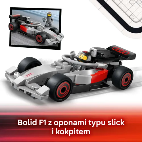 LEGO 60493 City Ciężarówka F1 z bolidem Audi F1