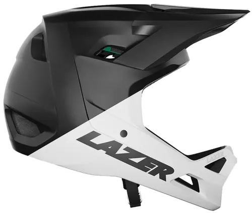 Kask rowerowy LAZER Chase KinetiCore Biało-czarny mat Full Face (rozmiar M)