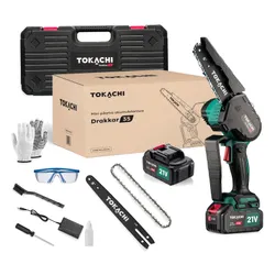 Piła łańcuchowa akumulatorowa TOKACHI 21V Drakkar 35 2x3Ah