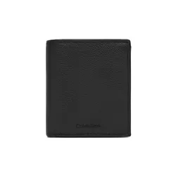 Calvin Klein Duży Portfel Męski Micropebble Comp Trifold W Coin LV04D1034G