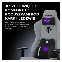 Fotel Anda Seat Novis Plus XL Gamingowy do 150kg Skóra ECO Czarny