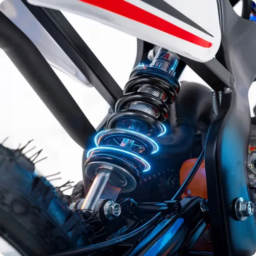 Motor cross spalinowy dla dzieci 49CC swiatła e-start 35km/h motocykl mini