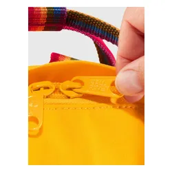 Fjallraven Kanken Gökkuşağı Mini sıcak sarı sırt çantası / gökkuşağı deseni