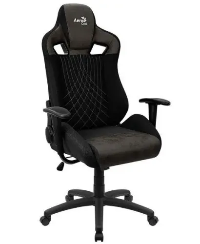 Fotel Aerocool EARL AeroSuede Gamingowy do 150kg Skóra Eco Tkanina Iron Black