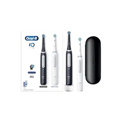 Oral-B Elektrikli Diş Fırçası Seti IO Serisi 4 Siyah + Beyaz