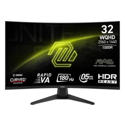 Monitor MSI MAG 325CQF 31,5" 2K Rapid VA 180Hz 0,5ms GTG Zakrzywiony Gamingowy