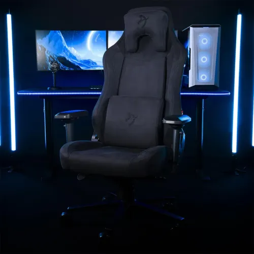 Fotel Arozzi Vernazza Supersoft Pure Black Gamingowy do 145kg Tkanina Czarny