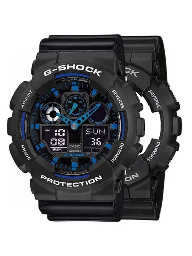 Casio Zegarek SET GA-100-1A2ER + BEZEL 10508136 + PASEK 10347688