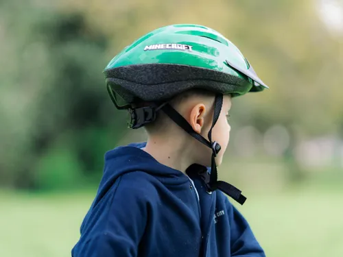 Kask rowerowy HUFFY Minecraft Zielony dla Dzieci (rozmiar S/M)