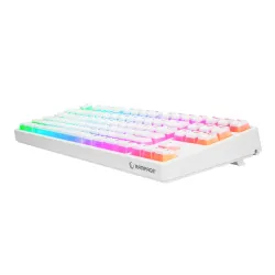 Klawiatura mechaniczna Rampage KB-R136 Ghost Huano Red Switch Biały
