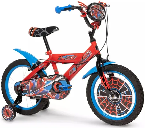 Rower dziecięcy HUFFY Spider-Man 16 cali dla chłopca Czerwony