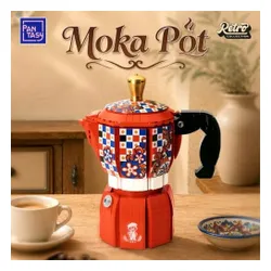 Kawiarka moka klocki dla dorosłych vintage włoska dekoracja