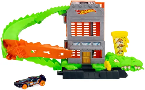 Tor Hot Wheels City Krokodyl Atak na pizzerię JHL93