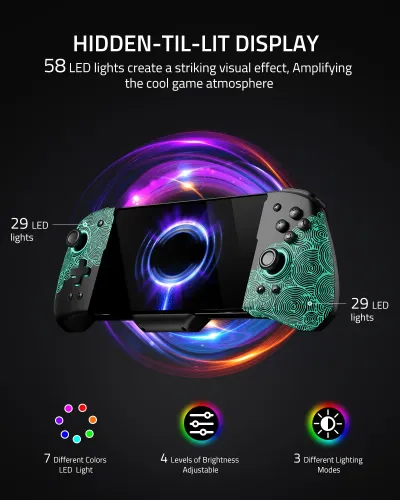Kontroler FUNLAB Luminpad Gripcon Switch Zonai Black do Nintendo Switch