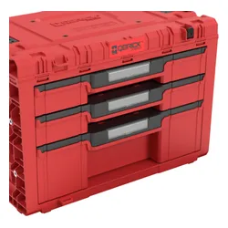 Skrzynka narzędziowa QBRICK System Prime Drawer 3 Toolbox Expert Red Ultra HD