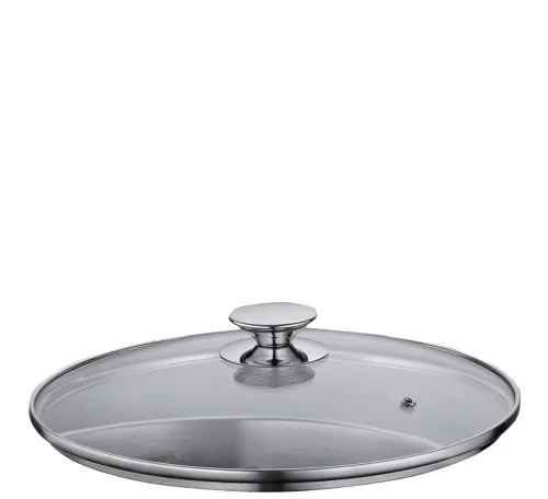 KÜCHENPROFI Capri – stalowy garnek ze szklaną pokrywką 12 l śred. 28 x 20,5 cm