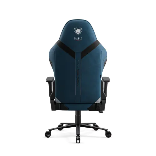Fotel Diablo Chairs X.One Prime, Normal Size, Meta Ocean Gamingowy Do 140kg Tkanina Niebieski