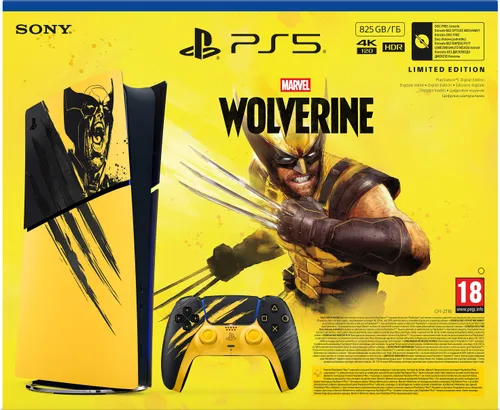 Konsola SONY PlayStation 5 Digital Marvel’s Wolverine Battle Yellow