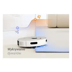 Robot sprzątający Ezviz RE5S Plus Funkcja mopowania Stacja oczyszczająca Tworzenie mapy pomieszczenia Biały