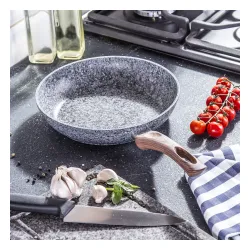 Patelnia granitowa nieprzywierająca KONIGHOFFER VENGA SZARA 24 cm