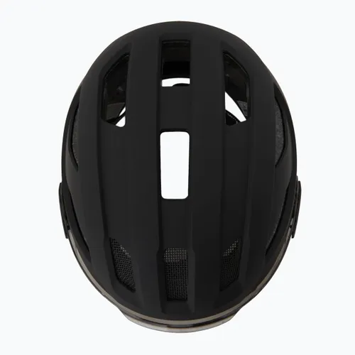 Kask rowerowy UVEX Stride Visor black matt/lite mirror silver