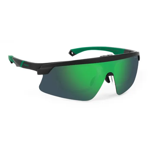 Okulary przeciwsłoneczne męskie Polaroid PLD 7056/CI/S matte black green/greygreen mirror polarized