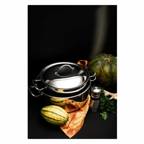 Garnek ze stali nierdzewnej z pokrywką TOM-GAST EXCLUSIVE 7 l