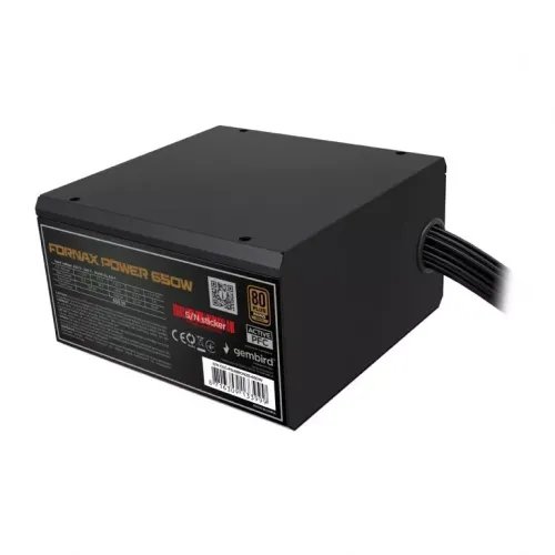 Zasilacz Gembird Fornax Power 650W 80+ Bronze Czarny