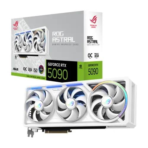 Karta graficzna ASUS ROG Astral GeForce RTX 5090 White OC Edition 32GB GDDR7 512bit DLSS 4