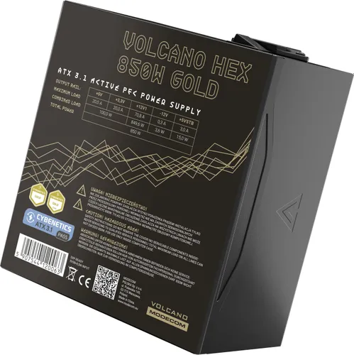 Zasilacz MODECOM Volcano Hex 850W 80 Plus Gold
