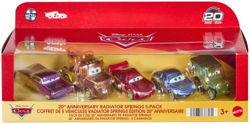 Zestaw pojazdów MATTEL Cars Auta 20-lecie JMJ85 (5 szt.)