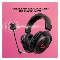 Słuchawki HYPERX Cloud II Core Wireless, Nauszne, Dźwięk przestrzenny