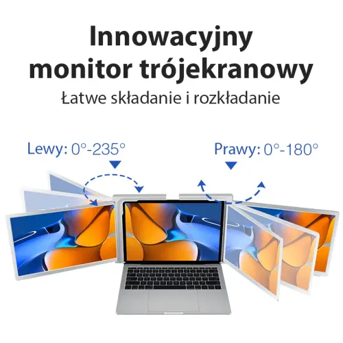 Monitor Extralink Dual Screen S300 13,3" Full HD IPS do laptopa