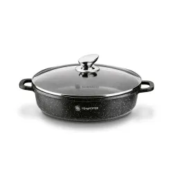 Patelnia głęboka z krótkimi uchwytami KONIGHOFFER Pollo Black 28 cm