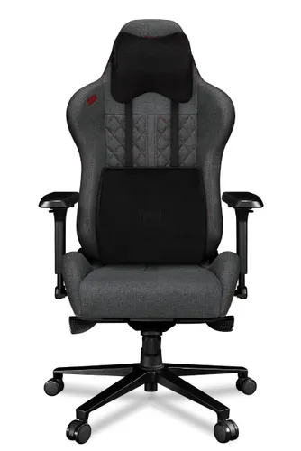 Fotel YUMISU 2050 Ciemnoszaro-czerwony