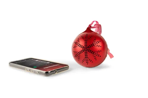 Głośnik Bluetooth BigBen XMASBALLRED Świecąca bombka świąteczna Czerwona