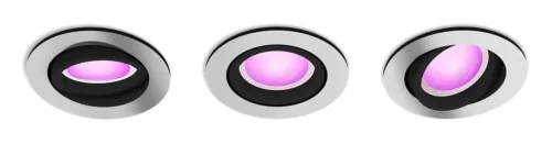 Oświetlenie punktowe Philips Hue White and Color Ambiance Centura 3szt. Srebrny