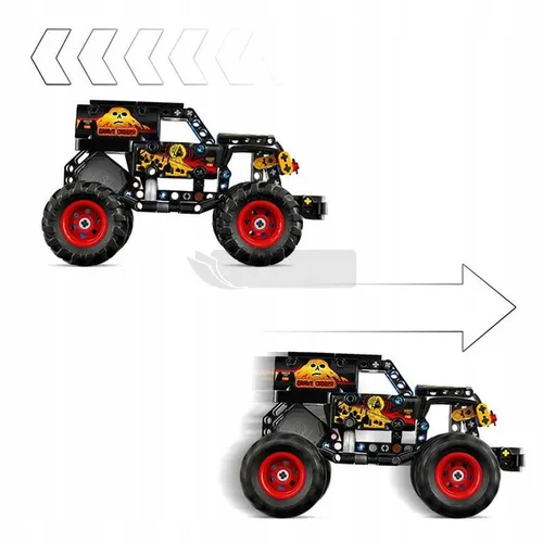 KLOCKI LEGO TECHNIC 42219 Monster Jam Grave Digger Ogień i lód, zestaw +7