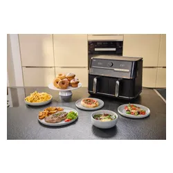 Air Fryer Frytkownica beztłuszczowa BRAUN TwinCook 5 TD5073 10l z podwójnym koszem i okienkiem do obserwacji postępów gotowania