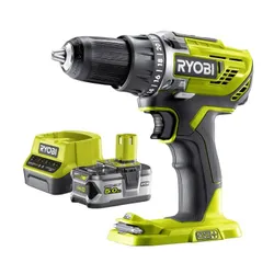 Wiertarko-wkrętarka RYOBI ONE+ R18DD3-0 + Akumulator RYOBI RC18120-150 5Ah 18V + Ładowarka