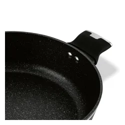 Patelnia na indukcję z pokrywką krótkie uchwyty Starke Pro Celebrity Marble 28 cm