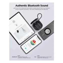 Słuchawki bezprzewodowe 1More Omthing AirFree Pods True Wireless Douszne Bluetooth 5.0 Czarny