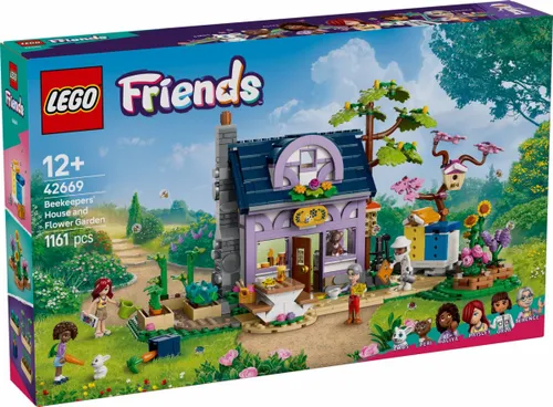 LEGO Klocki Friends 42669 Dom pszczelarzy i kwiatowy ogród