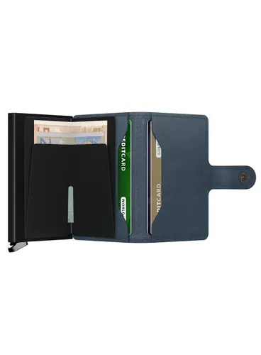 Кошелек Secrid Premium RFID Miniwallet Emboss Lines - teal