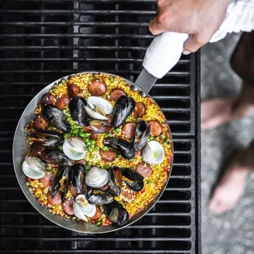 DE BUYER Mineral B Element 24 cm grafitowa - patelnia stalowa