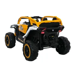 Samochód Na Akumulator M3 4X4 Światła LED Eva Pilot Skóra MP3 Bluetooth