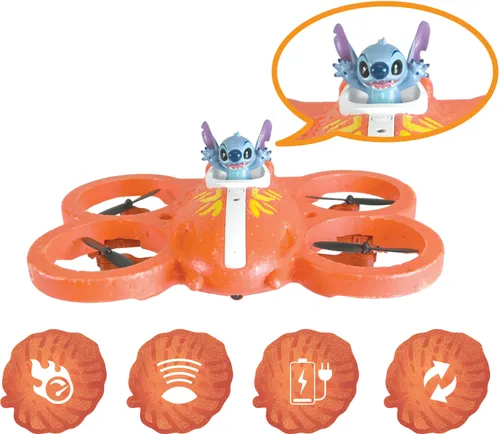 Dron zdalnie sterowany LEXIBOOK Disney Stitch Statek kosmiczny UFO1D