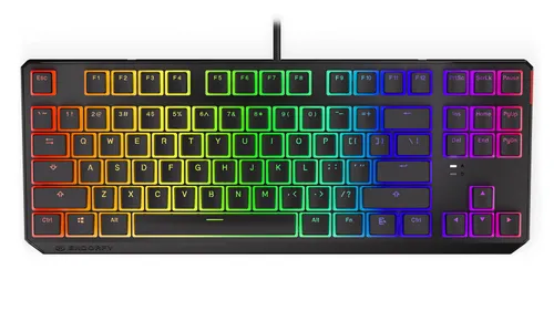 Klawiatura mechaniczna Endorfy Thock TKL Pudding Brown Kailh Brown RGB Czarny