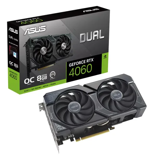 Karta graficzna ASUS Dual GeForce RTX 4060 OC Edition 8GB GDDR6 128bit DLSS