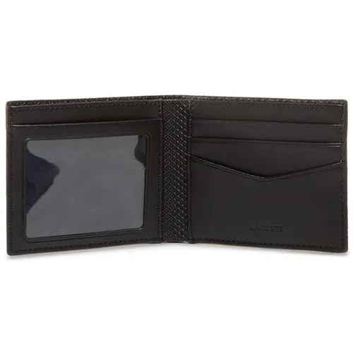 Büyük Erkek Cüzdan Lacoste Sm Billfold &amp; ID Yuvası Nh2824ce Noir 000